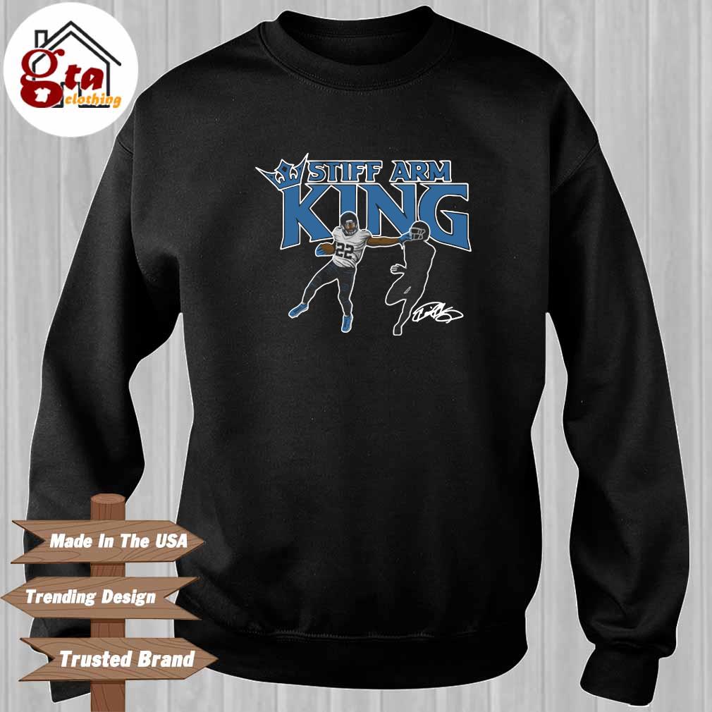 Derrick Henry Tennessee Titans Stiff Arm King Shirt ...