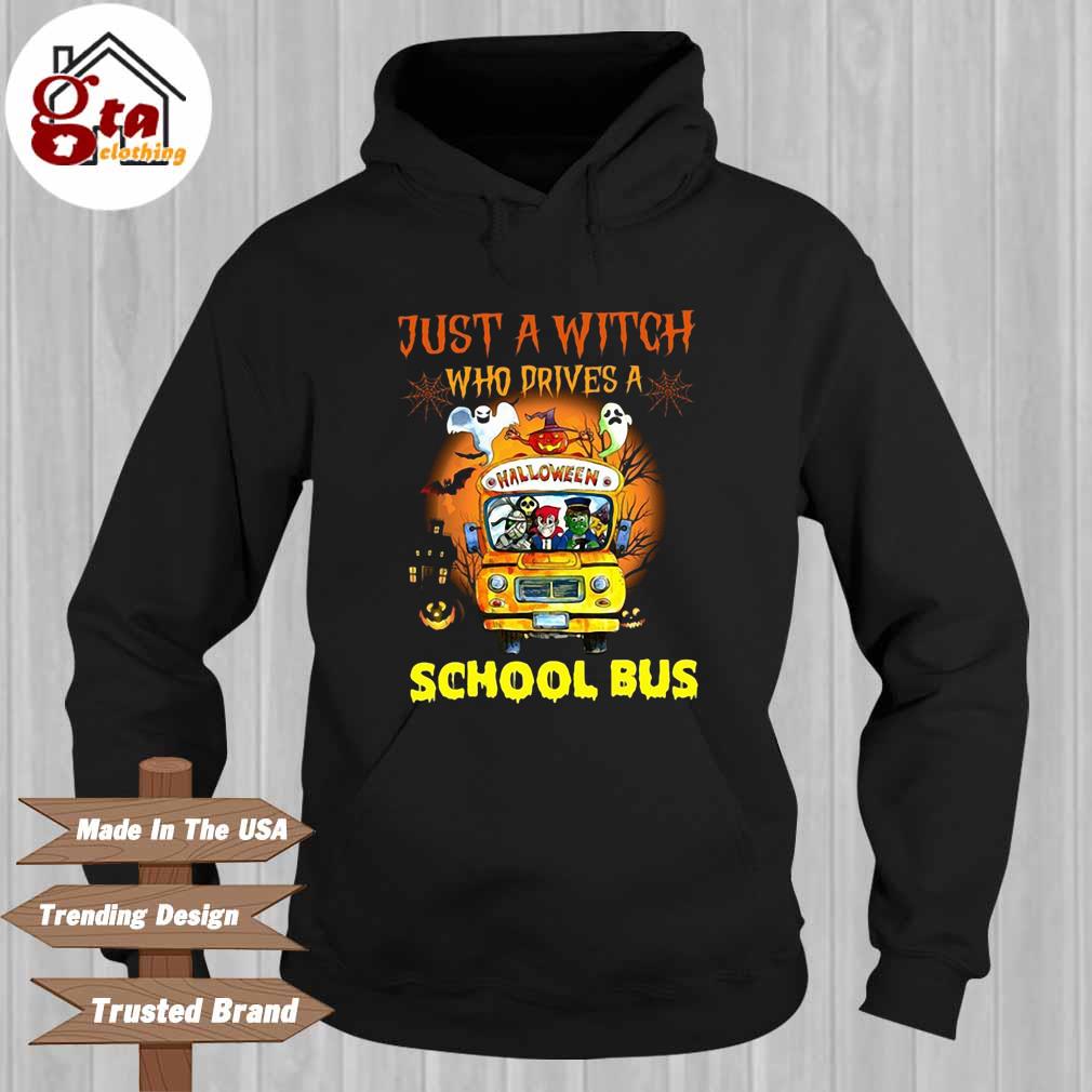 Just a witch who drives a Halloween School Bus Hoodie