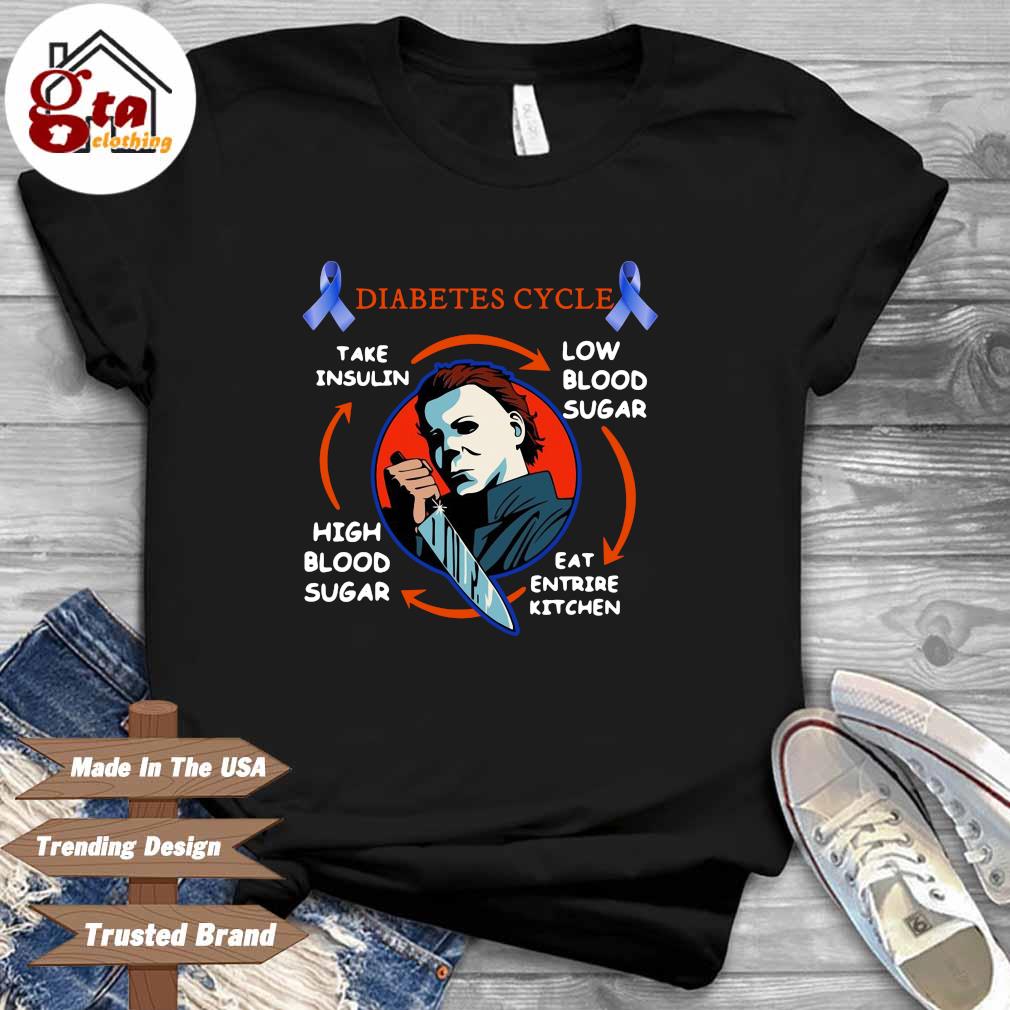 Michael Myers Diabetes Cycle Take Insulin Low Blood Sugar High Blood Sugar Eat Entire Kitchen Shirt