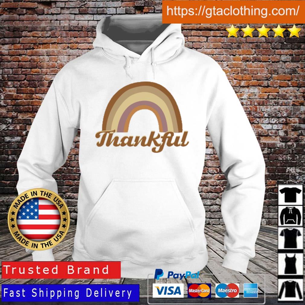 Thankful Retro Rainbow Shirt Hoodie