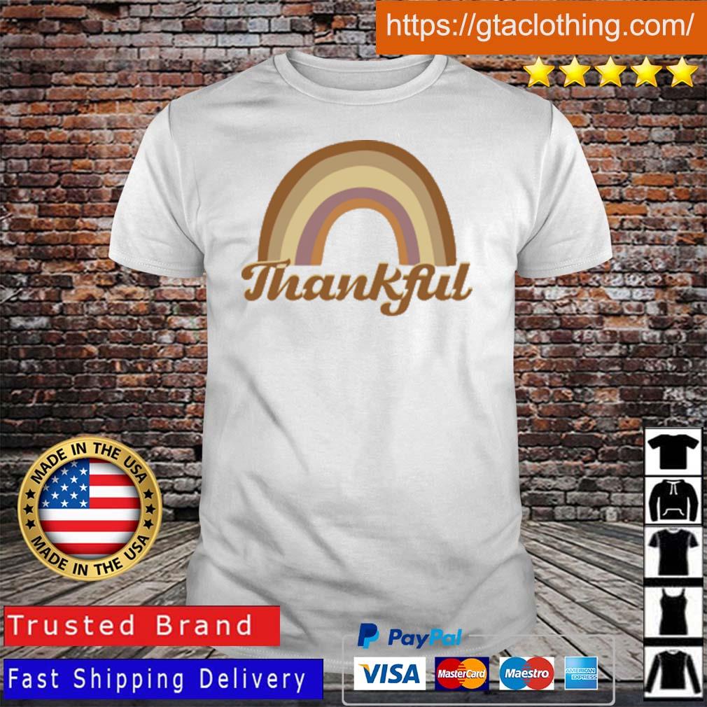 Thankful Retro Rainbow Shirt