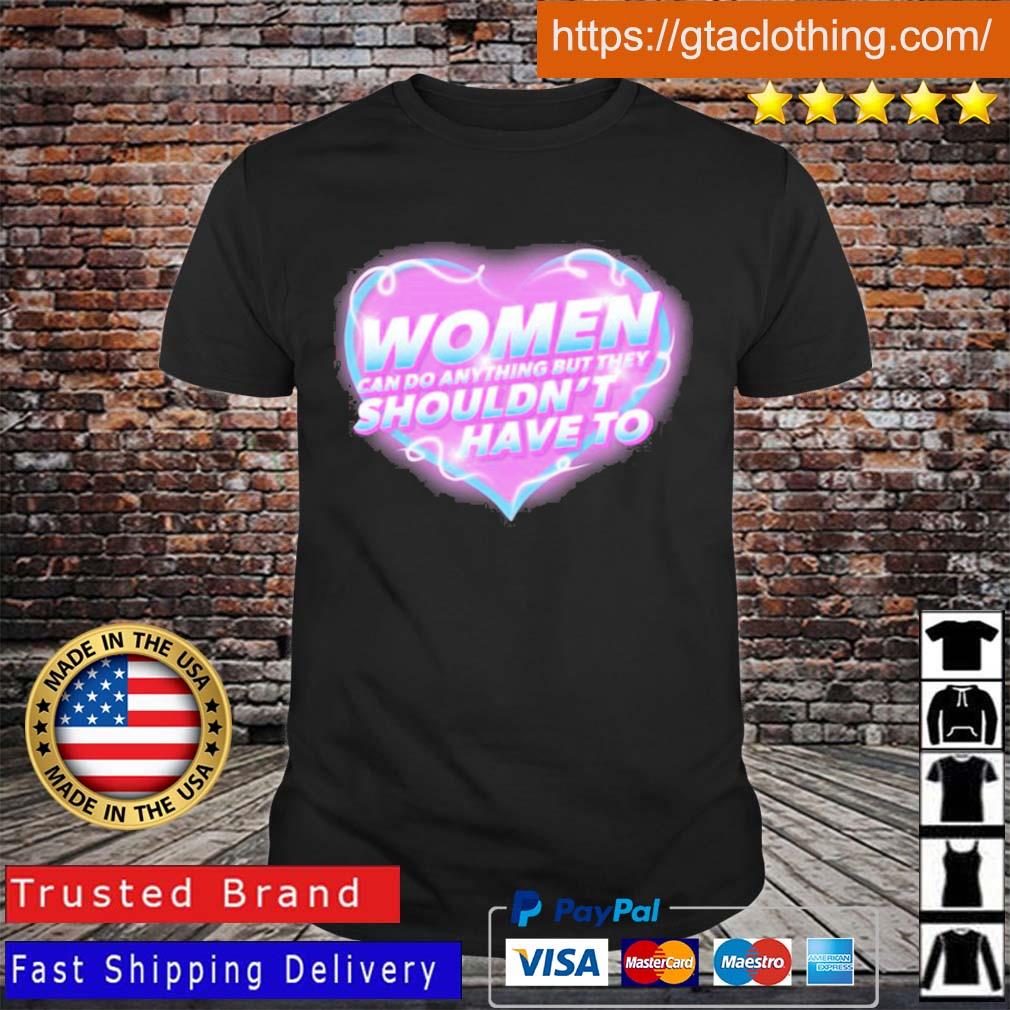 Women Can Do Anything Lavender Shirt