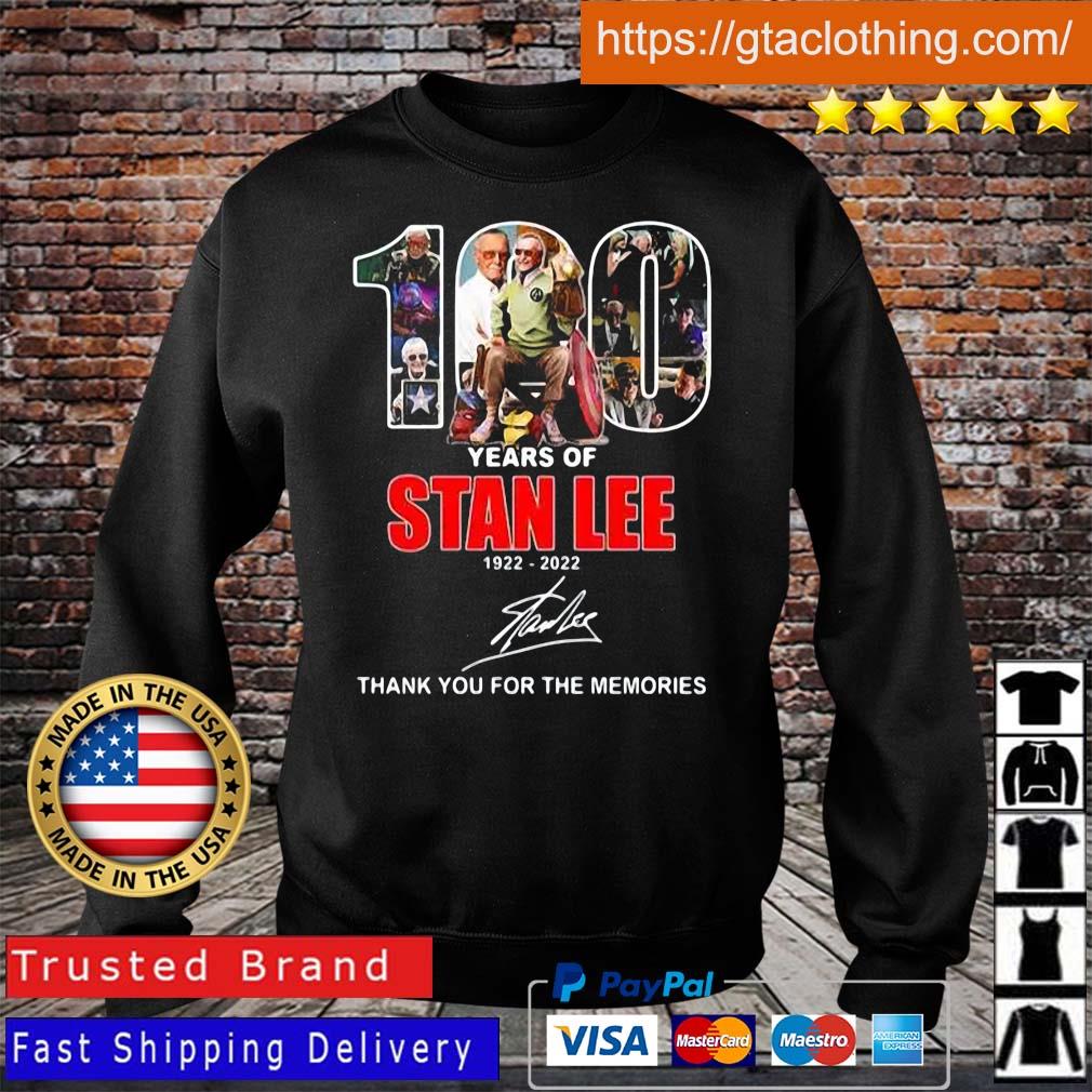 100 years of Stan Lee 1922 2022 signature Sweater